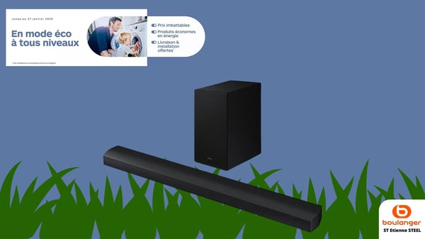 Barre de son SAMSUNG HW-B760D dans votre magasin Boulanger St Etienne STEEL !