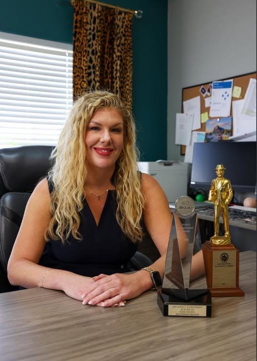 This picture represents more than just awards — it represents a legacy. My grandfather earned his life insurance award in the 1960s, my parents built this agency in 1990, and I’m proud to continue that tradition today.