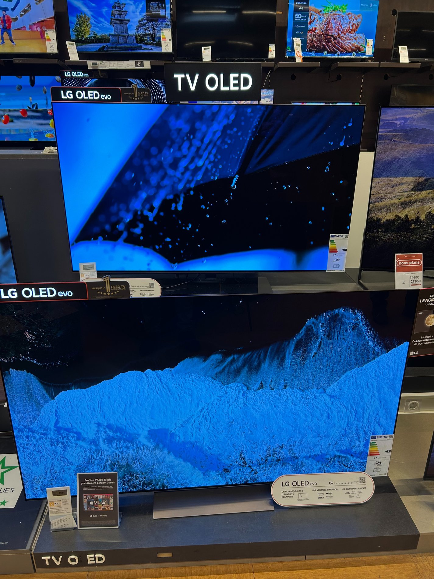 Téléviseur LG OLED chez boulanger Grenoble St Egrève