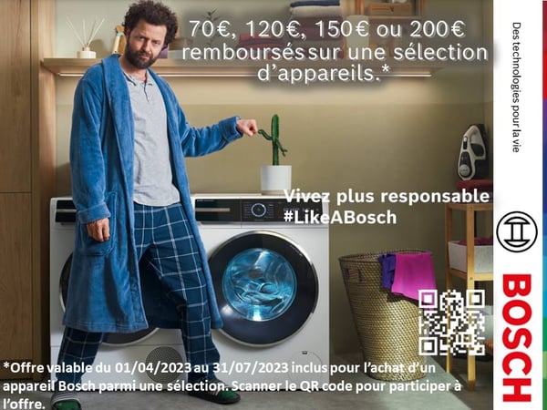 Bons Plans anti-inflation sur les lave linges Bosch à Boulanger Montauban