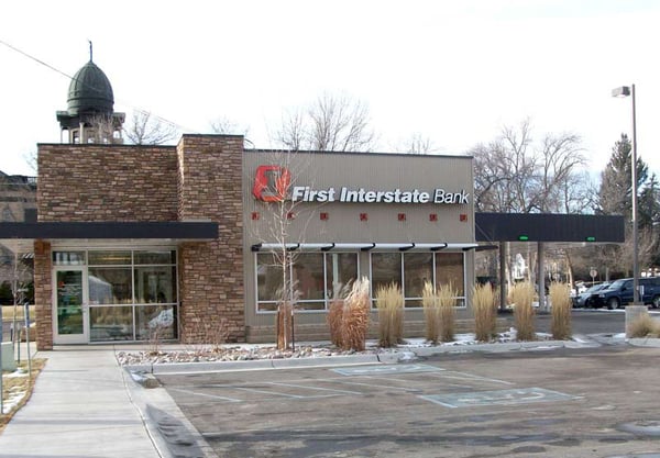 Exterior image of First Interstate Bank in Great Falls, Montana.