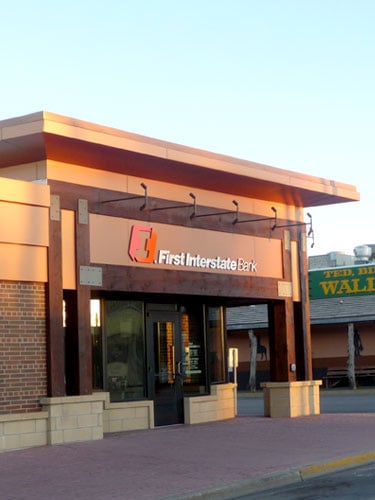 Exterior image of First Interstate Bank in Wall, South Dakota.