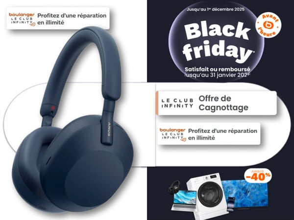 Casque Bluetooth Bose en promotion Black Friday chez Boulanger Toulouse Colomiers – casque sans fil, réduction de bruit active, écouteurs Bluetooth Sony, JBL, Beats, Marshall, autonomie longue durée, qualité audio premium.
Casque Bose disponible chez Boulanger Toulouse Colomiers – Casque audio avec réduction de bruit active et Bluetooth, modèles aussi disponibles chez Sony, JBL, Sennheiser, Marshall et Apple.