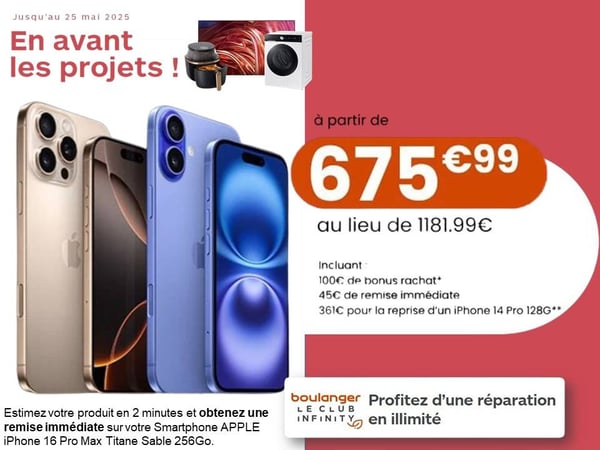 Offrez-vous un iPhone à un prix EXCEPTIONNEL à Boulanger Châteauroux !