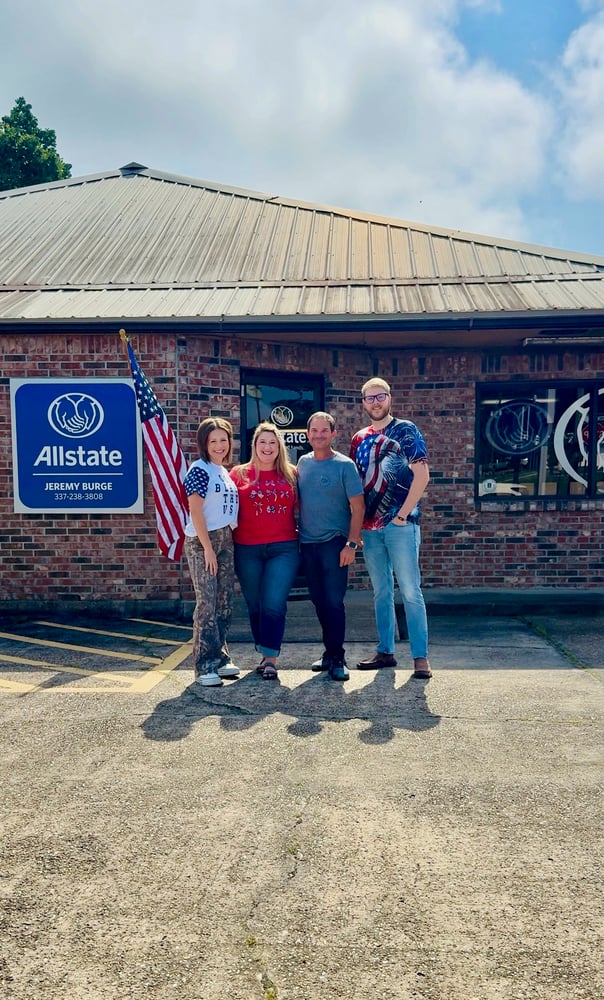 Jeremy and staff for Fourth of July.