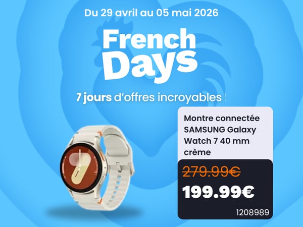 Montre connectée SAMSUNG Galaxy Watch 7 40 mm crème