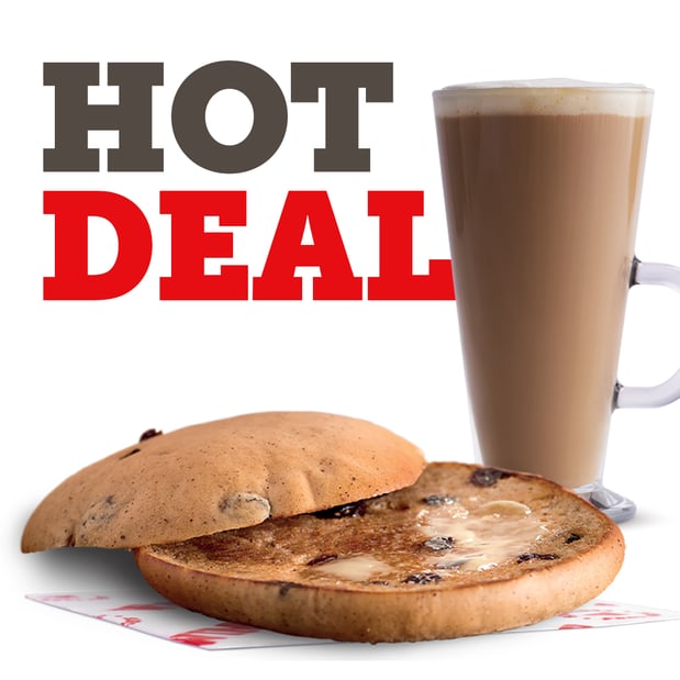 Image of Toasted Teacake & Hot Drink Deal