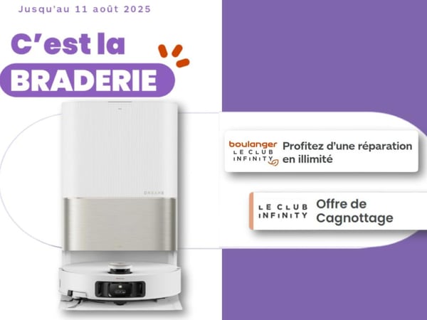 Découvrez l'aspirateur robot laveur Dreame à Pau ! Découvrez le robot aspirateur laveur Dreame à Boulanger Pau Lons !