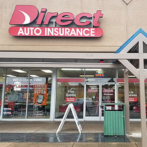 Front of Direct Auto store at 6211 South Boulevard, Charlotte