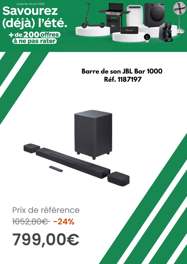 Barre de son JBL Bar 1000