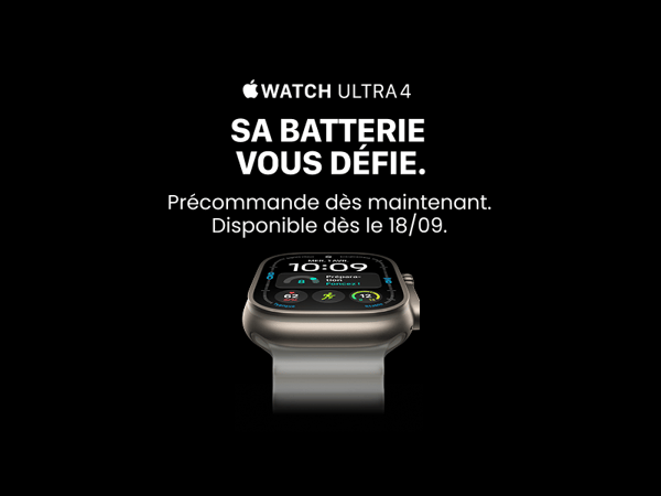 Précommandez l'Apple Watch Ultra 4 chez Boulanger Arras!