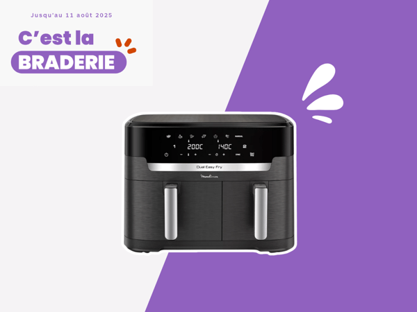 Friteuse sans huile Moulinex Easy fry Dual XXL 11L EZ942HF0