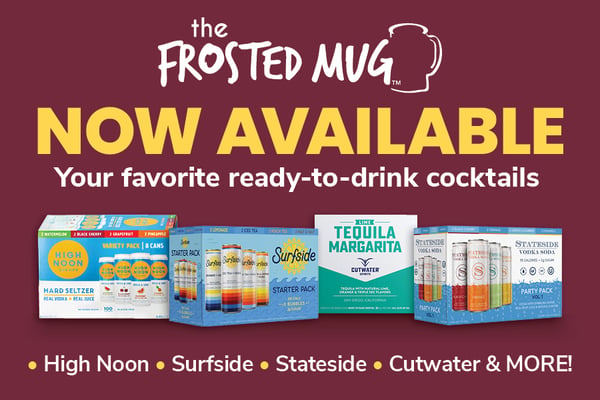 the frosted mug now available your favorite ready to drink cocktails high noon surfside stateside cutwater and more