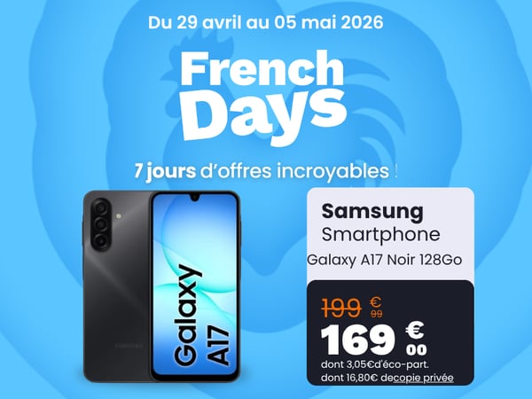 Smartphone SAMSUNG Galaxy A17 Noir 128Go 4G