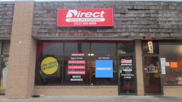 Direct Auto Insurance storefront located at  6630 S Congress Ave, Austin