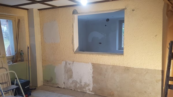 avant rénovation des murs