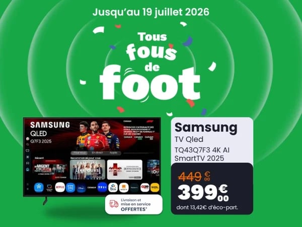 Besoin d’un nouveau téléviseur, et vous avez des vues sur les TV QLED Samsung à Paris ? Vous avez le choix entre des TV QLED Samsung de différentes tailles chez Boulanger BHV Marais