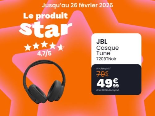 Le casque JBL tune 720 bt noir chez boulanger vendenheim reichstett !