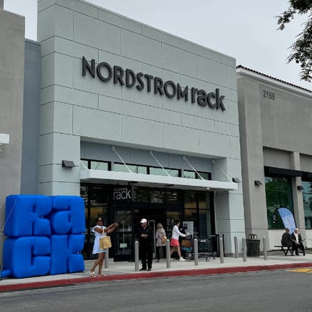 Exterior store front of Nordstrom Rack Pacific Coast Plaza in Oceanside