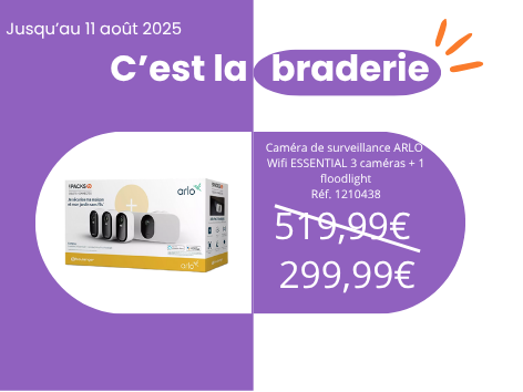 Caméra de surveillance ARLO Wifi ESSENTIAL 3 cameras + 1 floodlight
