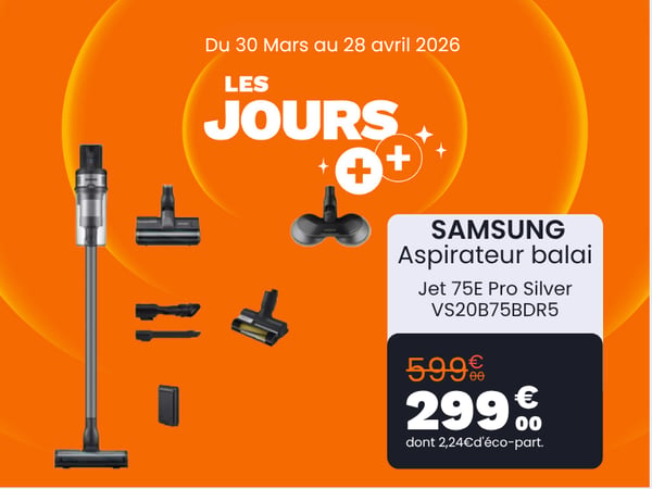 Aspirateur balai SAMSUNG Jet 75E Pro Silver VS20B75BDR5