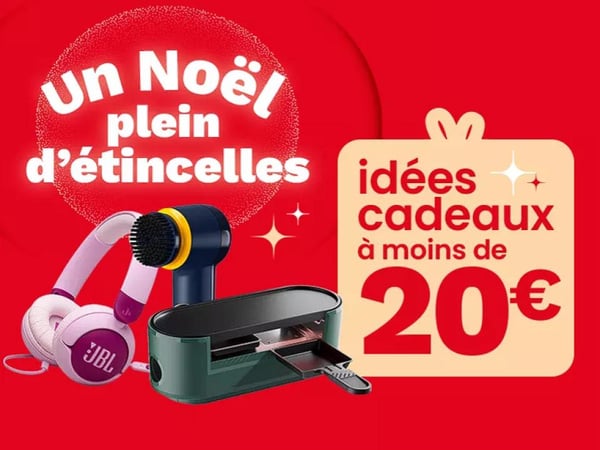 🎁✨ Cadeaux à moins de 20 € chez Boulanger La Roche-sur-Yon !

Envie de faire plaisir sans exploser le budget ? Découvrez notre sélection de cadeaux à moins de 20 € : accessoires pratiques, idées fun, high-tech malin… il y en a pour tous les goûts ! 🎧⚡🎄

👉 Passez en magasin et trouvez le cadeau parfait à petit prix !