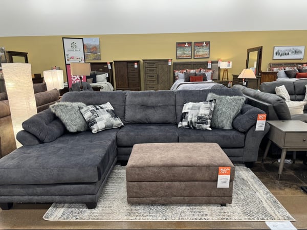 Slumberland Furniture Store Near You in Decatur,  IL - Showroom Sectional View