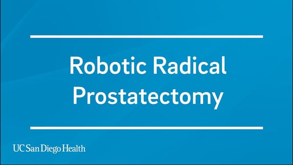 Video: Robotic Radical Prostatectomy