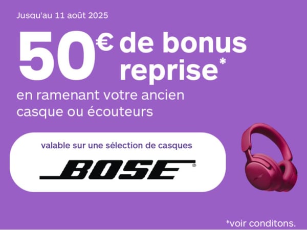 50€ DE BONUS REPRISE