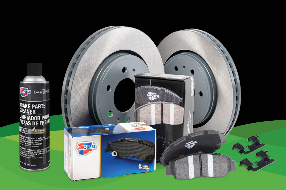 Save 15% Instantly - On any set of Carquest brake pads and 2 Carquest brake rotors + FREE Carquest Wearever Brake Cleaner with purchase.