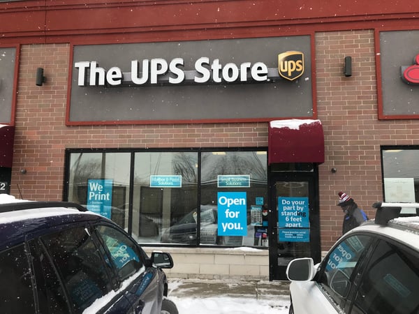 Storefront of The UPS Store in Chicago, IL