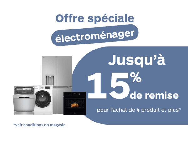 jusqu'à 15% de remise offre électro boulanger Avignon le pontet