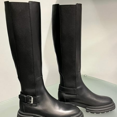 SANTONI, Boots, Stiefel, Schwarz, black, hoch, Leder-Stretch https://www.rivegauche.ch/