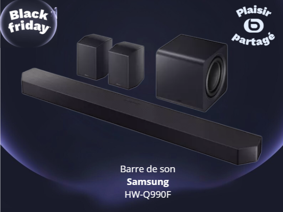 barre de son Samsung Boulanger Chambery en black friday