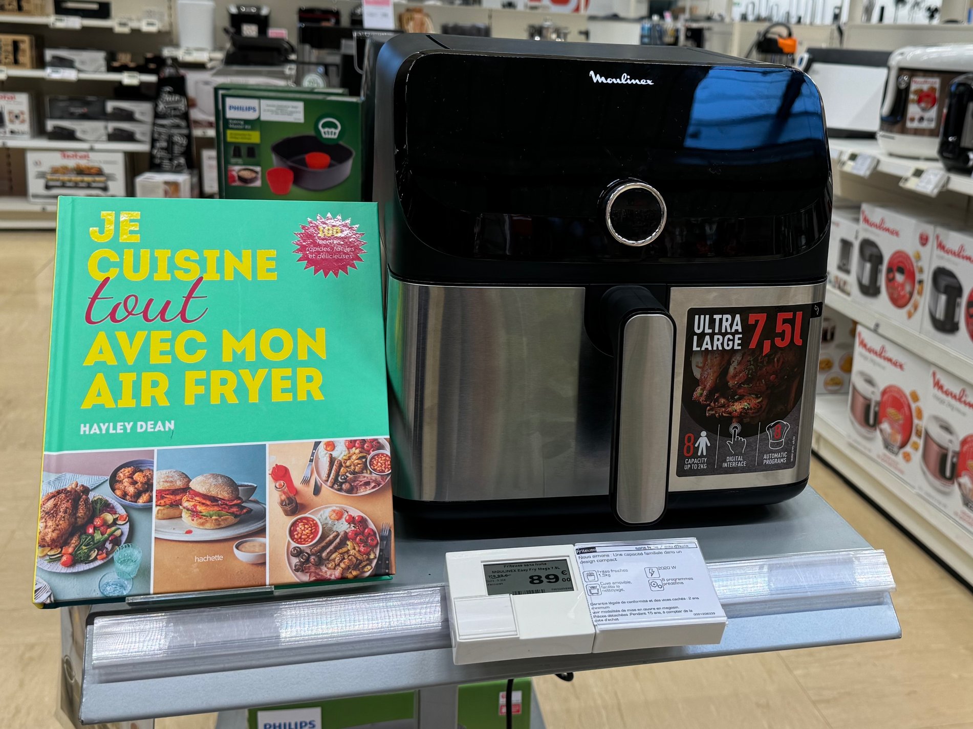 Friteuse sans huile Moulinex Easy Fry Mega 7.5L dans votre magasin boulanger st Quentin fayet