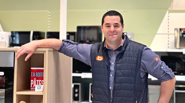 Damien Vincont responsable univers commerce chez Boulanger Chateauroux, magasin Cap Sud
