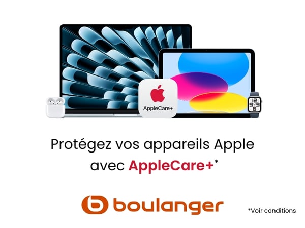 Image de la protection apple care+ dans votre magasin boulanger lyon Carre de Soie
