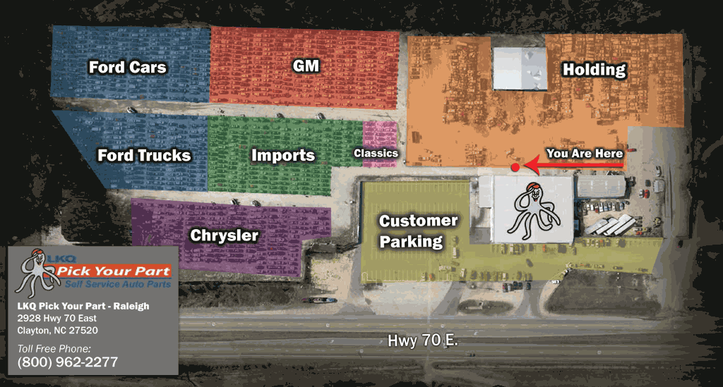 LKQ Pick Your Part Raleigh in Clayton, NC