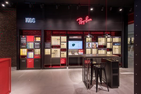 [非売品][新品未使用]Ray-Ban レイバン　陳列棚 Ray-Ban RayBan レイバン ネイビーサングラス 2447-1158R5 : WOODNET