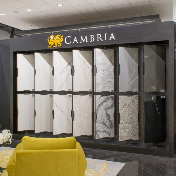 Cambria Showroom at NFM - Des Moines sample wall