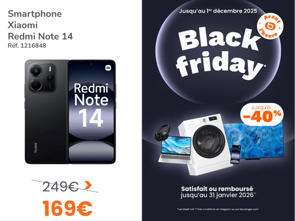 Black Friday en smartphone à  Boulanger La Rochelle Angoulins