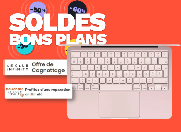 Vous recherchez un MacBook Neo à Fenouillet ? Profitez du bonus rachat pour l'acquisition d'un Macbook Neo à Boulanger Montauban