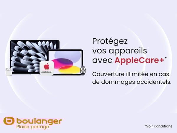 🍏 AppleCare+ : la sérénité pour vos produits Apple chez Boulanger Vannes