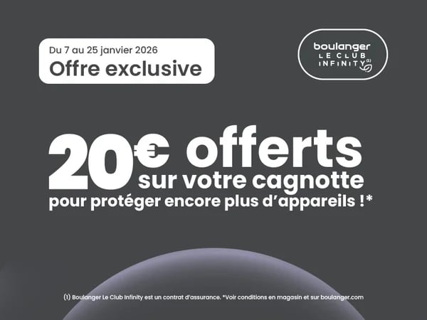 20€ upgrade infinity pour protéger encore plus d'appareils