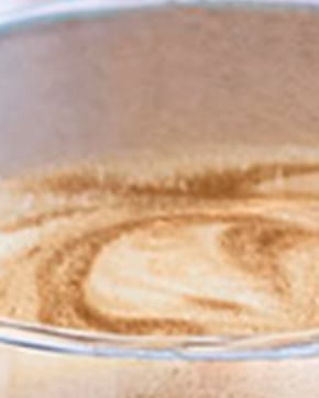 irish coffee zoomed in