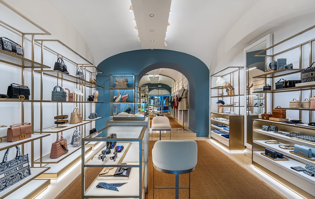 Dior has opened an exclusive pop-up store in Capri