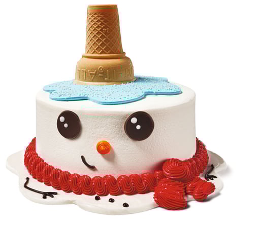 Brrr the Snowman Cake