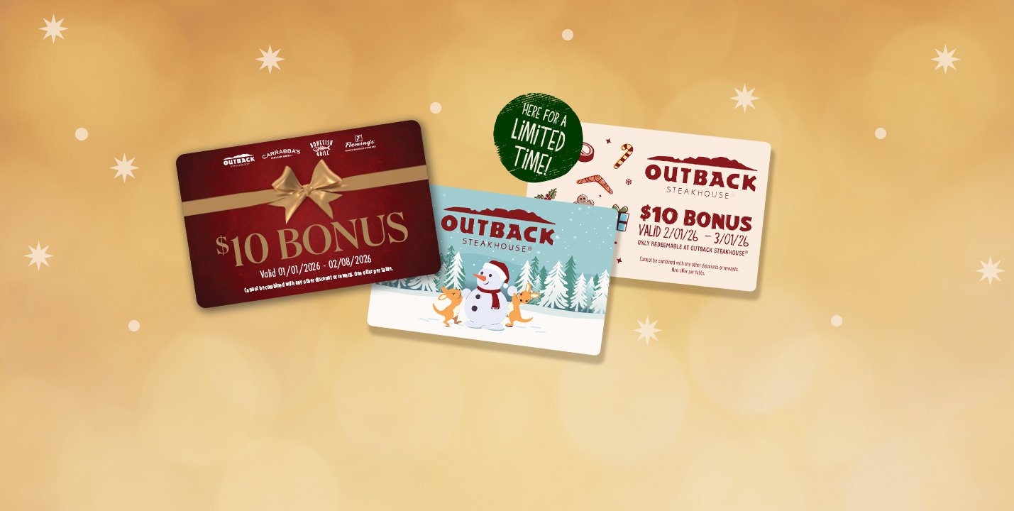 Outback Steakhouse Holiday Gift Card Bonus