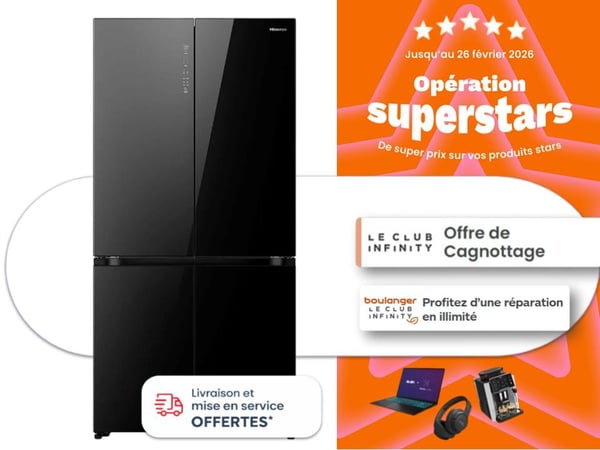 🧊 Réfrigérateur HISENSE RQ768N4GBE – Boulanger Chambray-lès-Tours ⭐