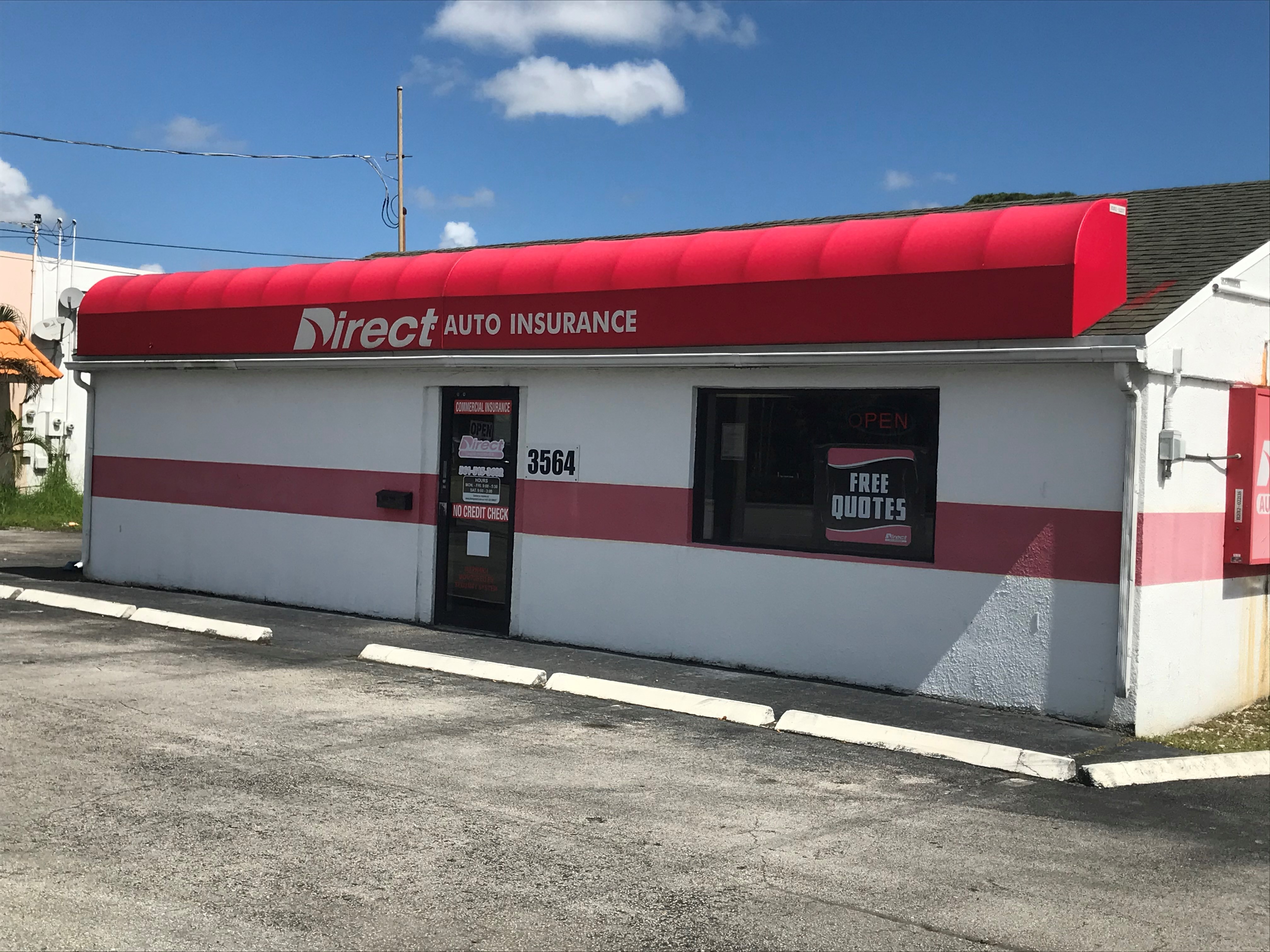 Direct Auto Insurance storefront located at  3564 South Military Trail, Lake Worth